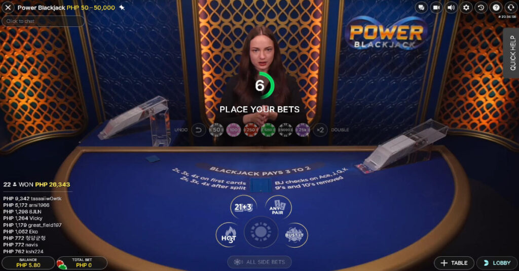 Power Blackjack
